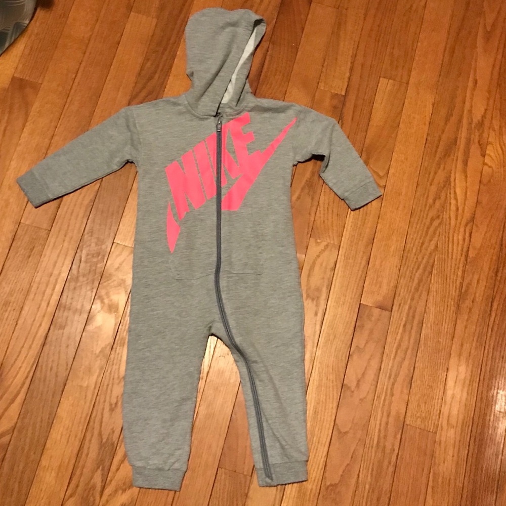 Nike toddler hooded onesie.
